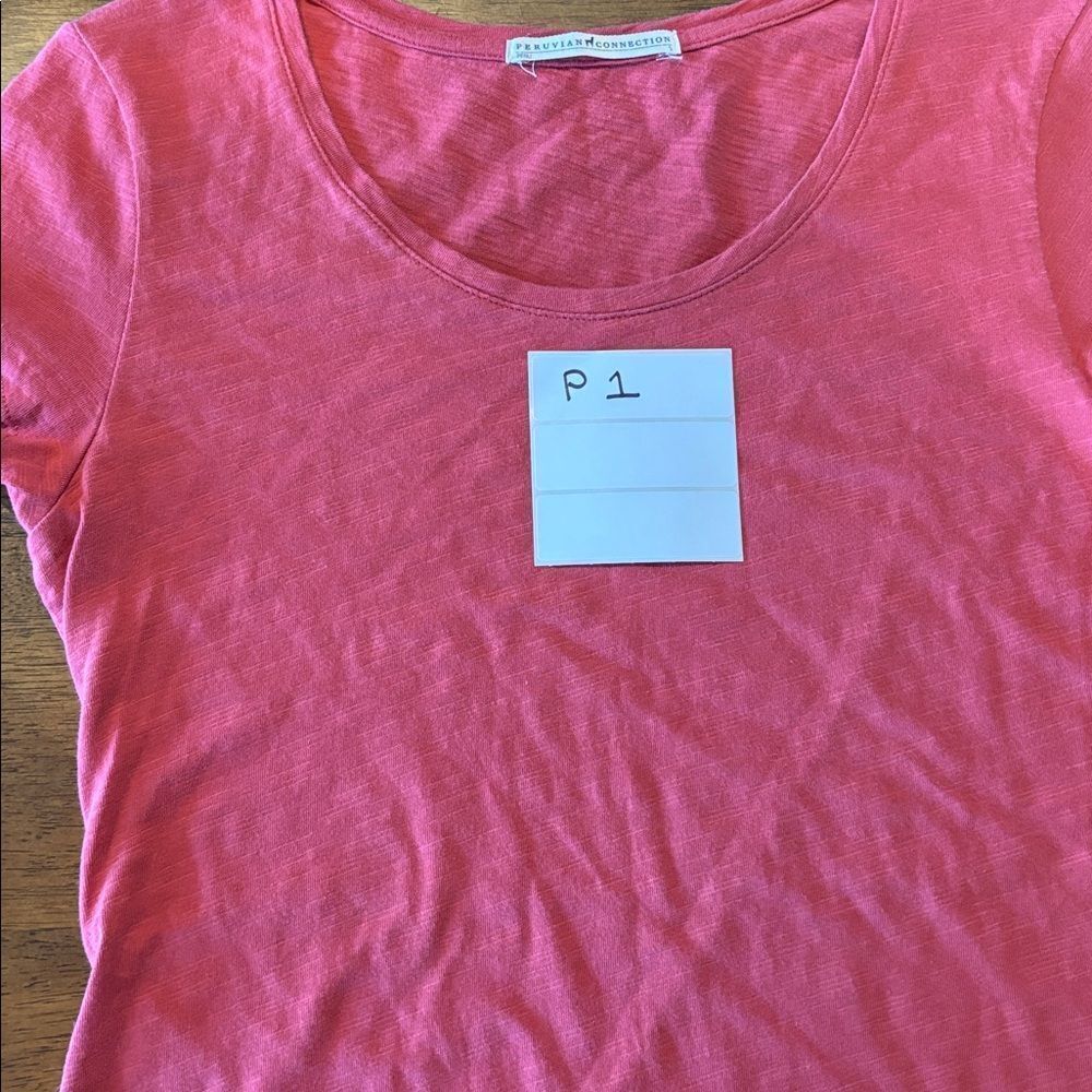 Peruvian Connection Red Short Sleeve Top - Picture 5 of 5
